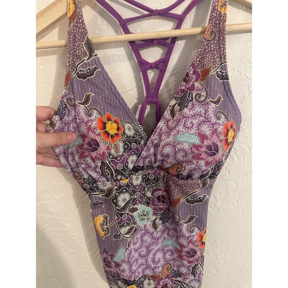Prana Tulum Colorful One Piece Swimsuit Floral - Picture 8 of 9